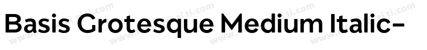 Basis Grotesque Medium Italic字体转换